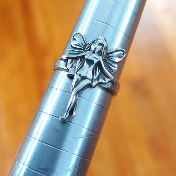 Whimsical Sterling Silver Fairy Ring (6.5) - Picture 1 of 4